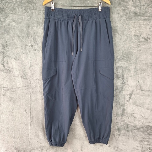 SPANX Pants - Spanx Pants Womens XL Petite Blue Out Of Office Cargo Jogger Athletic Athleisure